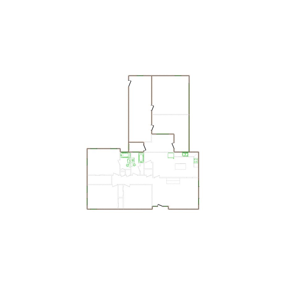 Detailed exterior sketch (2001-2500 SF) based on interior layout provided by the client or created by us. Suitable for siding, paint, and wall estimates.