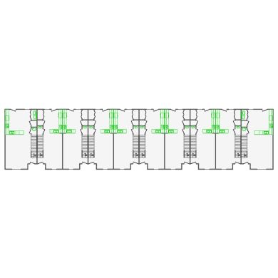 Detailed commercial interior sketch for Xactimate (5001-5500 SF). Accurate layouts for damage assessment, insurance claims, and restoration projects.