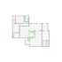 Detailed interior sketch for Xactimate (2001-2500 SF) for damage assessment and restoration. Includes doors, windows, ceilings, kitchen and bathroom symbols.