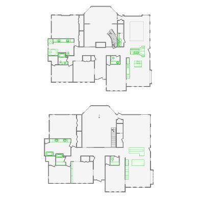 Correction interior sketches (4001-10000 SF) for Xactimate. Fixing layout errors, adjusting doors, windows, ceilings, and symbols for accurate assessments.