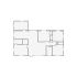 Simple interior sketch for Xactimate (1001-1500 SF). Perfect for partial renovations, such as updating floors, walls, or ceilings, without full detailing.