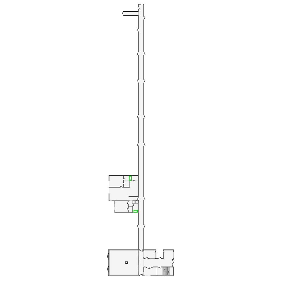 Detailed commercial interior sketch for Xactimate (7501-8000 SF). Accurate layouts for damage assessment, insurance claims, and restoration projects.