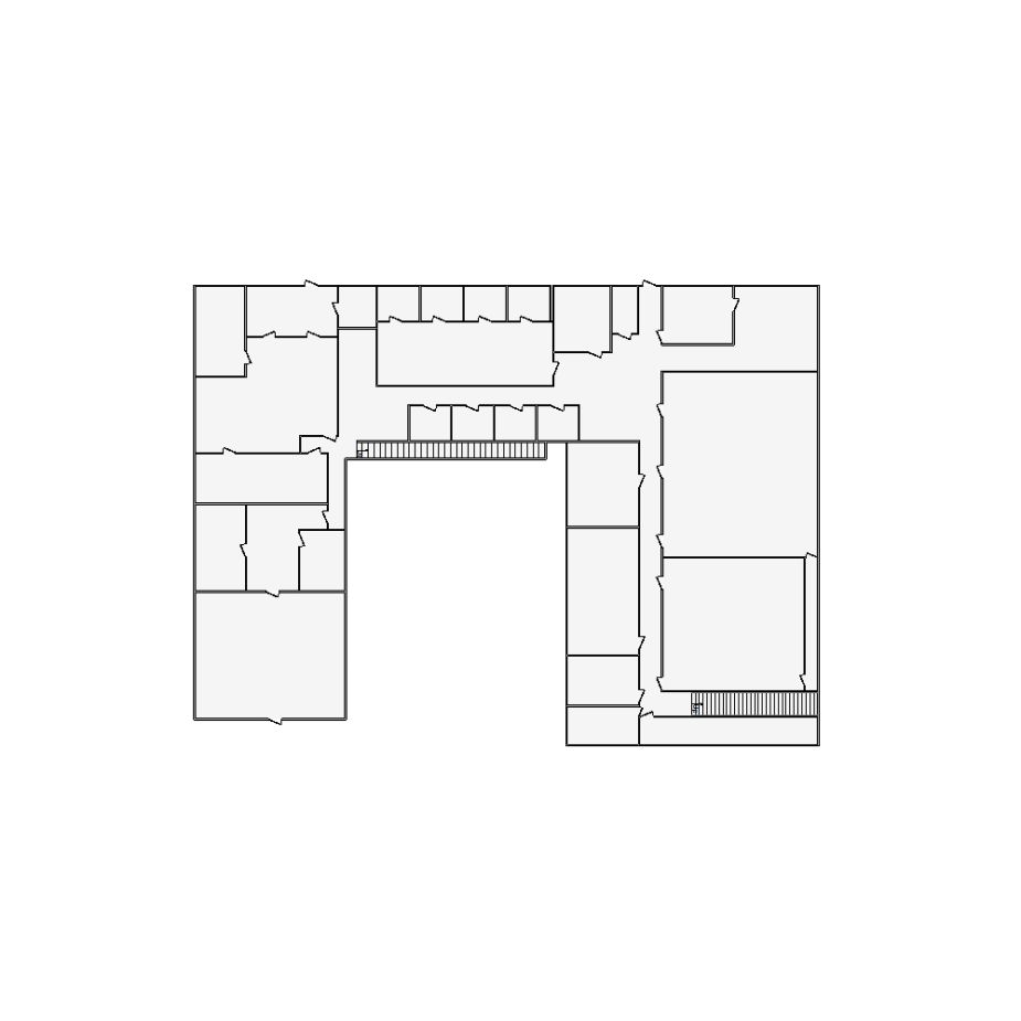 Detailed commercial interior sketch for Xactimate (24001-28000 SF). Accurate layouts for damage assessment, insurance claims, and restoration projects.