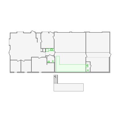 Detailed commercial interior sketch for Xactimate (3501-4000 SF). Accurate layouts for damage assessment, insurance claims, and restoration projects.