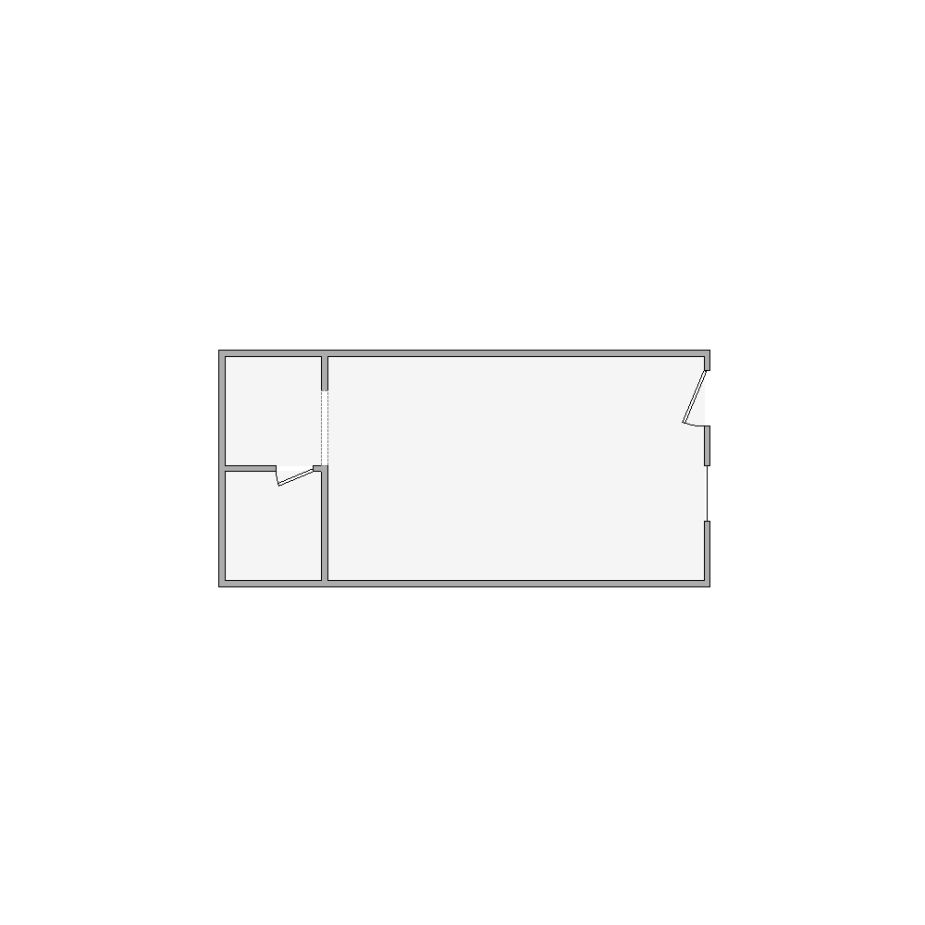 Detailed commercial interior sketch for Xactimate (251-500 SF). Accurate layouts for damage assessment, insurance claims, and restoration projects.