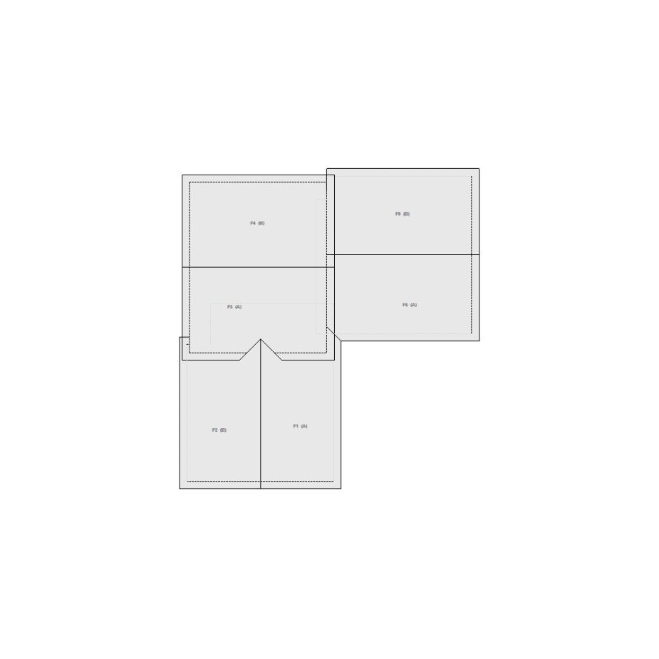 Roof sketch of a residential structure with a roof area (21-30 SQ), ideal for damage assessment and restoration purposes in Xactimate.