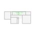 Simple interior sketch for Xactimate (1501-2000 SF). Perfect for partial renovations, such as updating floors, walls, or ceilings, without full detailing.