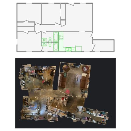 Expertly crafted interior sketches from distorted Matterport scans (501-1000 SF) for Xactimate. Ensuring precise layouts for claims and repairs.