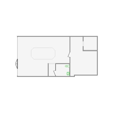 Detailed commercial interior sketch for Xactimate (1001-1500 SF). Accurate layouts for damage assessment, insurance claims, and restoration projects.