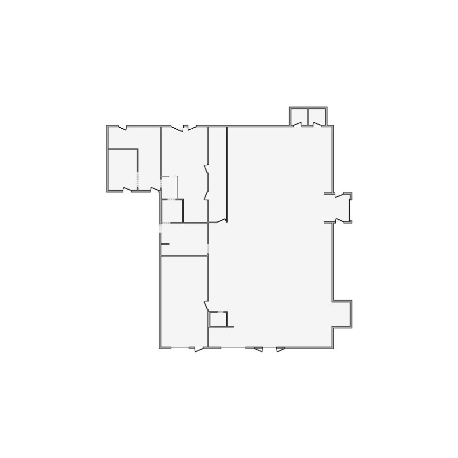 Detailed commercial interior sketch for Xactimate (5501-6000 SF). Accurate layouts for damage assessment, insurance claims, and restoration projects.