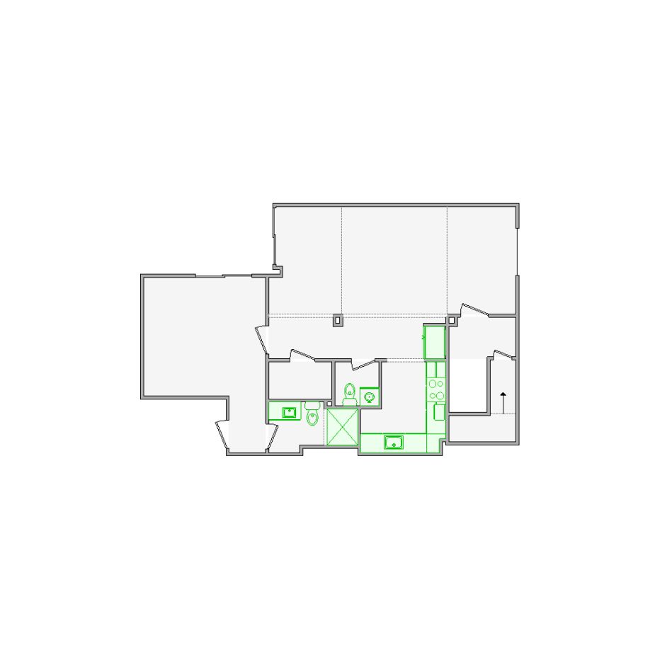 Detailed interior sketch for Xactimate (3501-4000 SF) for damage assessment and restoration. Includes doors, windows, ceilings, kitchen and bathroom symbols.