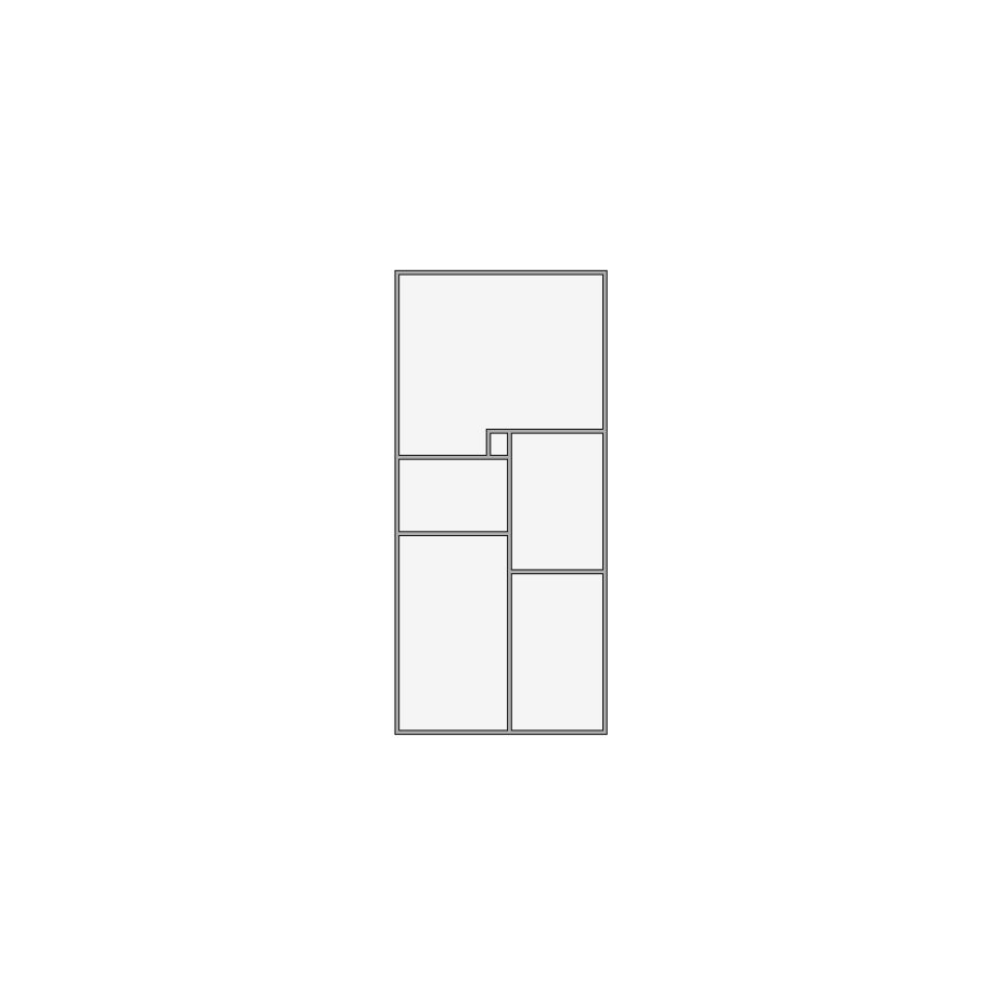 Simple interior sketch for Xactimate (1501-2000 SF). Perfect for partial renovations, such as updating floors, walls, or ceilings, without full detailing.