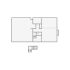 Simple interior sketch for Xactimate (2001-2500 SF). Perfect for partial renovations, such as updating floors, walls, or ceilings, without full detailing.