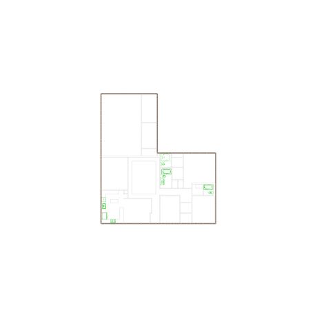 Simple exterior sketch based on interior layout (2501-3000 SF), either provided by the client or created by us, suitable for estimating in Xactimate.