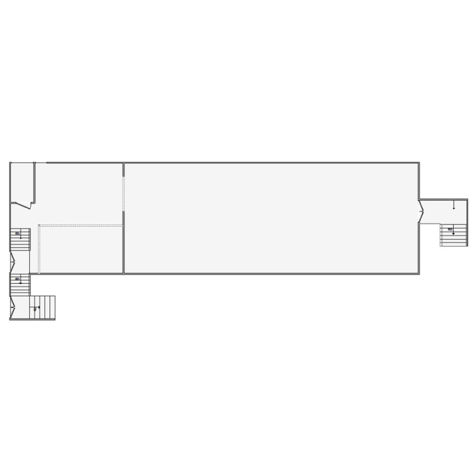 Detailed commercial interior sketch for Xactimate (3001-3500 SF). Accurate layouts for damage assessment, insurance claims, and restoration projects.