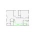 Detailed interior sketch for Xactimate (501-1000 SF) for damage assessment and restoration. Includes doors, windows, ceilings, kitchen and bathroom symbols.