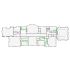 Detailed interior sketch for Xactimate (12001-17000 SF) for damage assessment and restoration. Includes doors, windows, ceilings, kitchen and bathroom symbols.