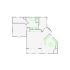 Detailed interior sketch for Xactimate (501-1000 SF) for damage assessment and restoration. Includes doors, windows, ceilings, kitchen and bathroom symbols.