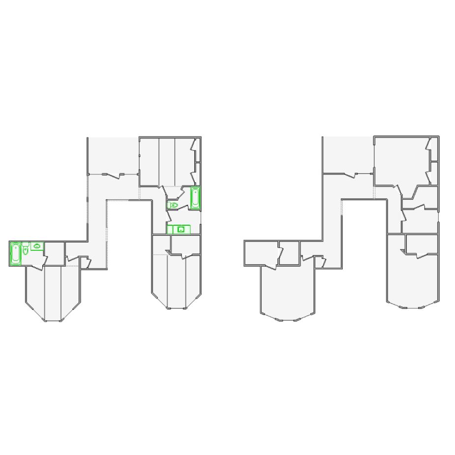 Correction interior sketches (2501-3000 SF) for Xactimate. Fixing layout errors, adjusting doors, windows, ceilings, and symbols for accurate assessments.