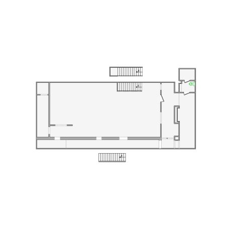 Detailed commercial interior sketch for Xactimate (2001-2500 SF). Accurate layouts for damage assessment, insurance claims, and restoration projects.