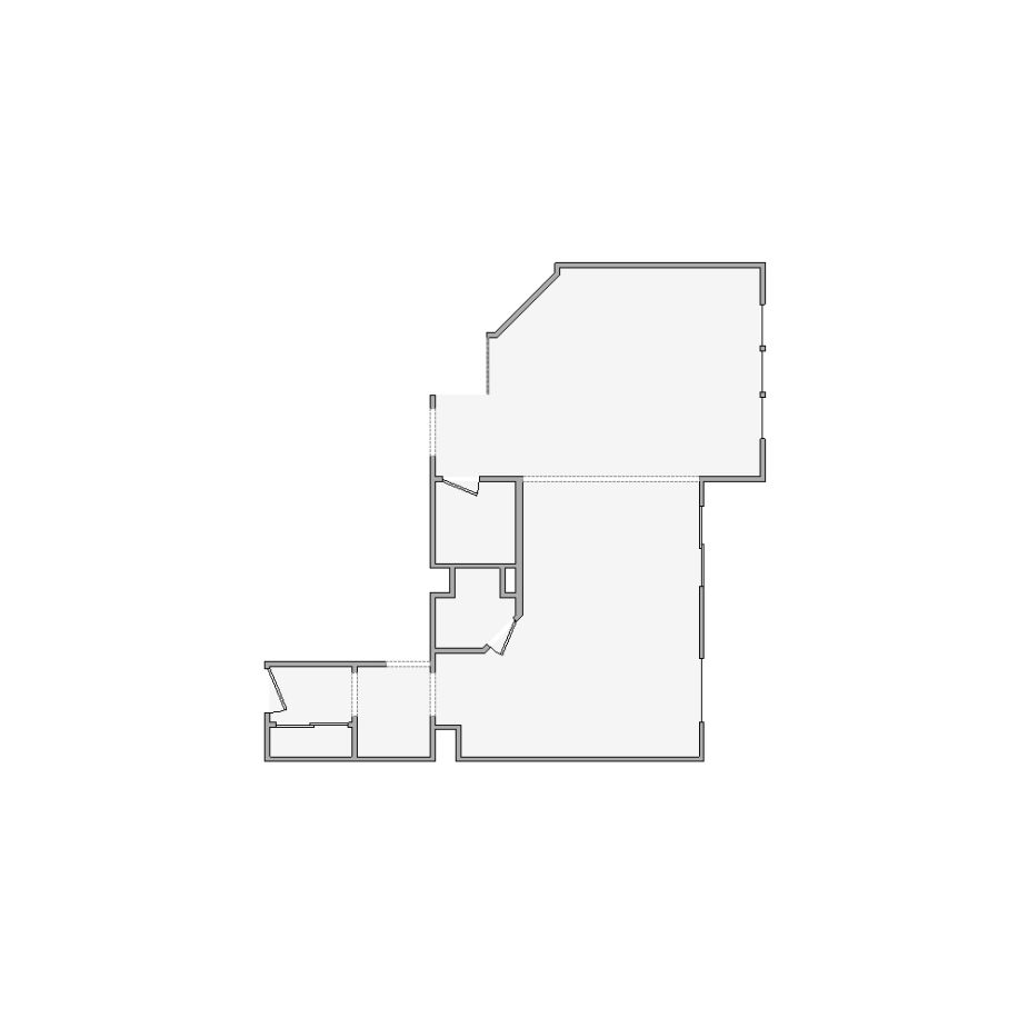 Simple interior sketch for Xactimate (1501-2000 SF). Perfect for partial renovations, such as updating floors, walls, or ceilings, without full detailing.