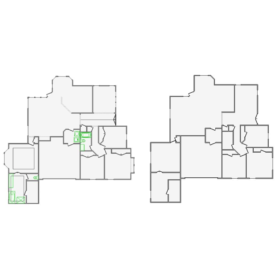 Correction interior sketches (2501-3000 SF) for Xactimate. Fixing layout errors, adjusting doors, windows, ceilings, and symbols for accurate assessments.