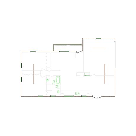 Detailed exterior sketch (1501-2000 SF) based on interior layout provided by the client or created by us. Suitable for siding, paint, and wall estimates.
