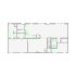 Simple interior sketch for Xactimate (2001-2500 SF). Perfect for partial renovations, such as updating floors, walls, or ceilings, without full detailing.