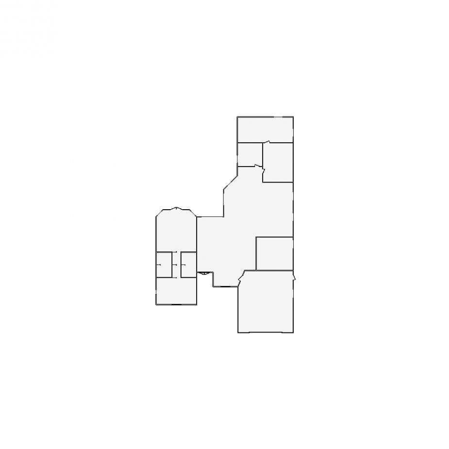 Simple interior sketch for Xactimate (5501-6000 SF). Perfect for partial renovations, such as updating floors, walls, or ceilings, without full detailing.