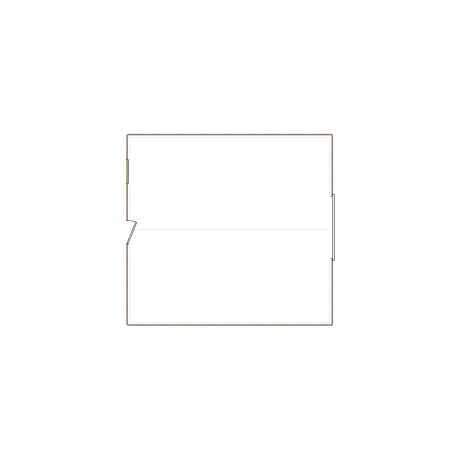 Simple exterior sketch based on interior layout (501-750 SF), either provided by the client or created by us, suitable for estimating in Xactimate.