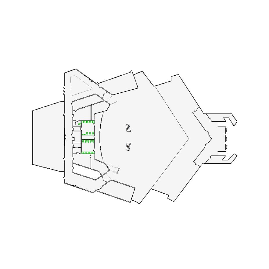 Detailed commercial interior sketch for Xactimate (18001-20000 SF). Accurate layouts for damage assessment, insurance claims, and restoration projects.