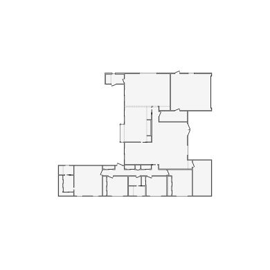 Simple interior sketch for Xactimate (3001-3500 SF). Perfect for partial renovations, such as updating floors, walls, or ceilings, without full detailing.