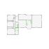 Simple interior sketch for Xactimate (2001-2500 SF). Perfect for partial renovations, such as updating floors, walls, or ceilings, without full detailing.