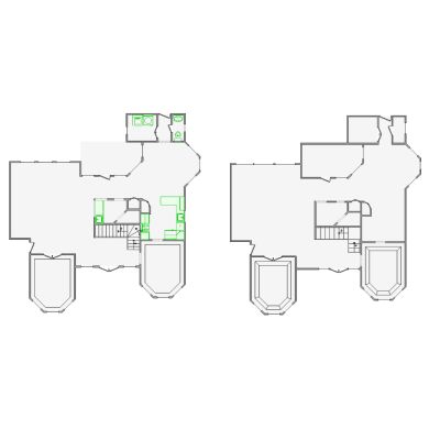 Correction interior sketches (2501-3000 SF) for Xactimate. Fixing layout errors, adjusting doors, windows, ceilings, and symbols for accurate assessments.