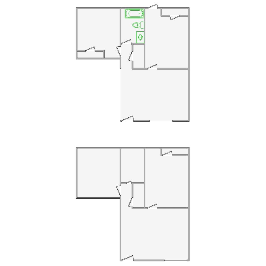 Correction interior sketches (501-1000 SF) for Xactimate. Fixing layout errors, adjusting doors, windows, ceilings, and symbols for accurate assessments.