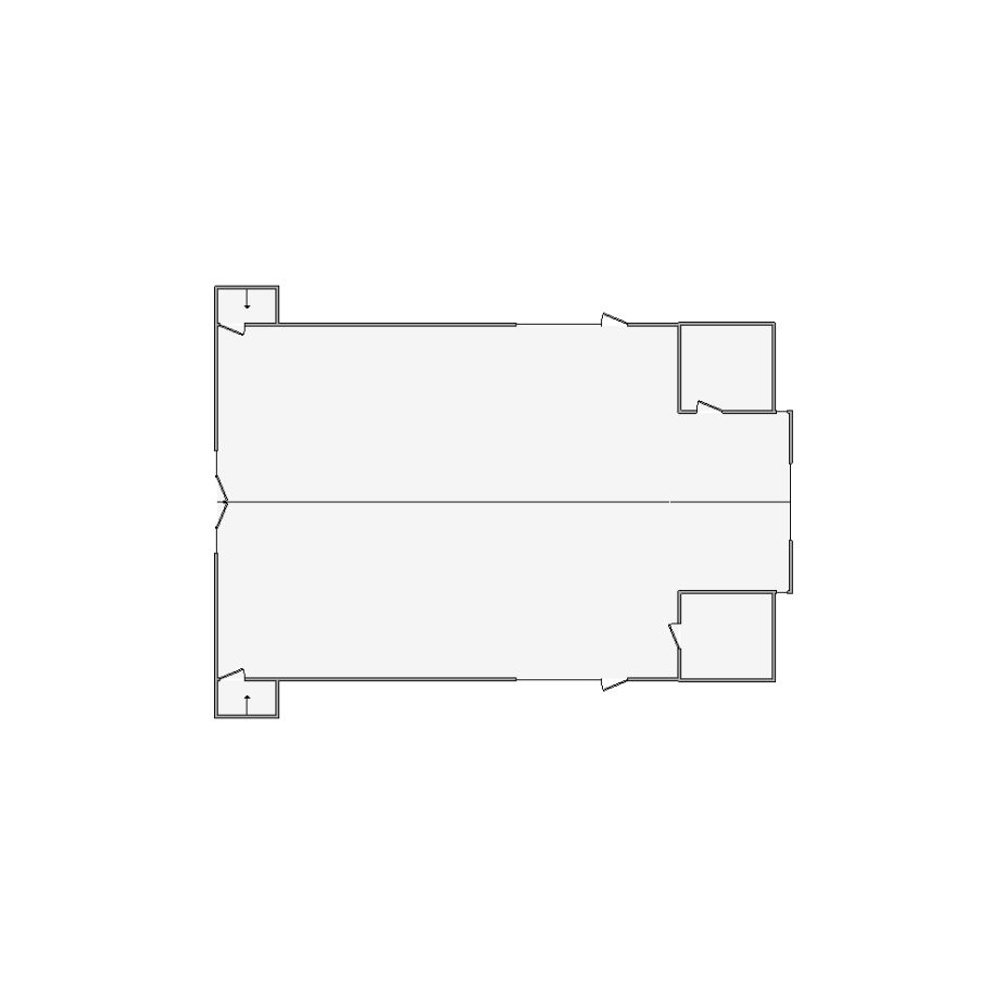 Detailed commercial interior sketch for Xactimate (2501-3000 SF). Accurate layouts for damage assessment, insurance claims, and restoration projects.