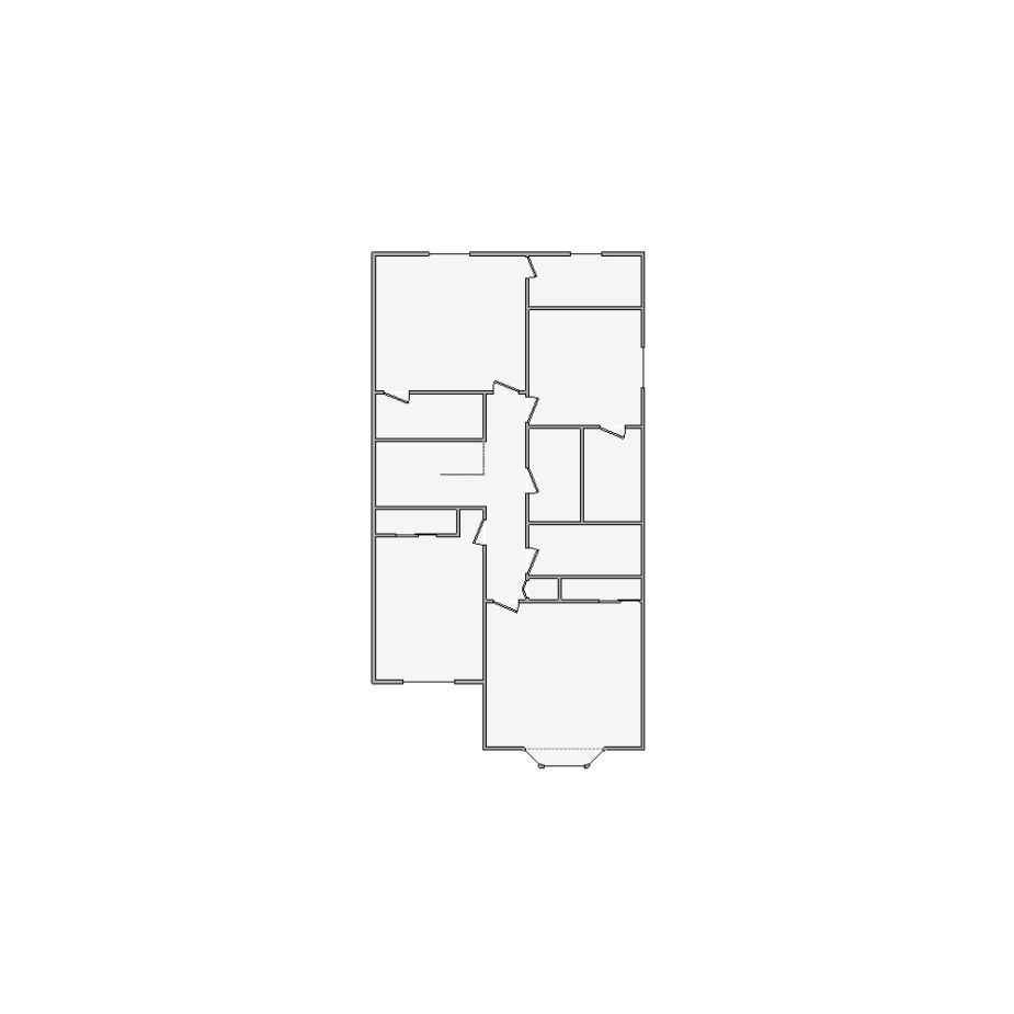 Simple interior sketch for Xactimate (2001-2500 SF). Perfect for partial renovations, such as updating floors, walls, or ceilings, without full detailing.