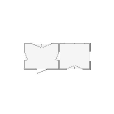 Simple interior sketch for Xactimate (1-100 SF). Perfect for partial renovations, such as updating floors, walls, or ceilings, without full detailing.