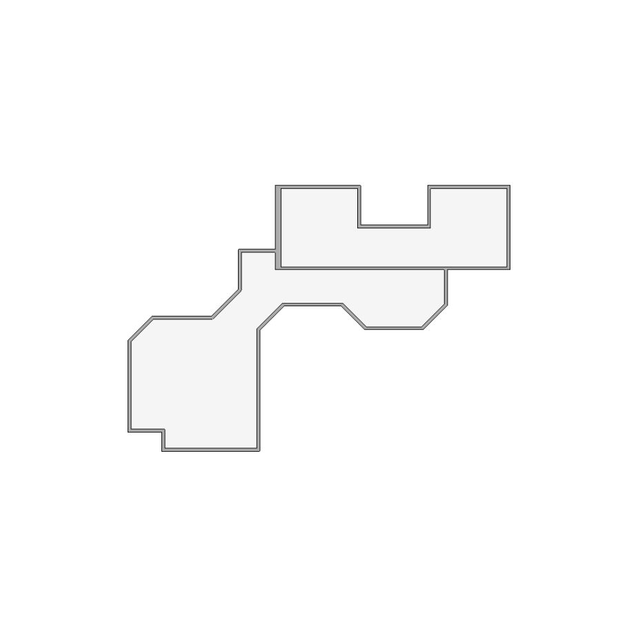 Simple interior sketch for Xactimate (2501-3000 SF). Perfect for partial renovations, such as updating floors, walls, or ceilings, without full detailing.