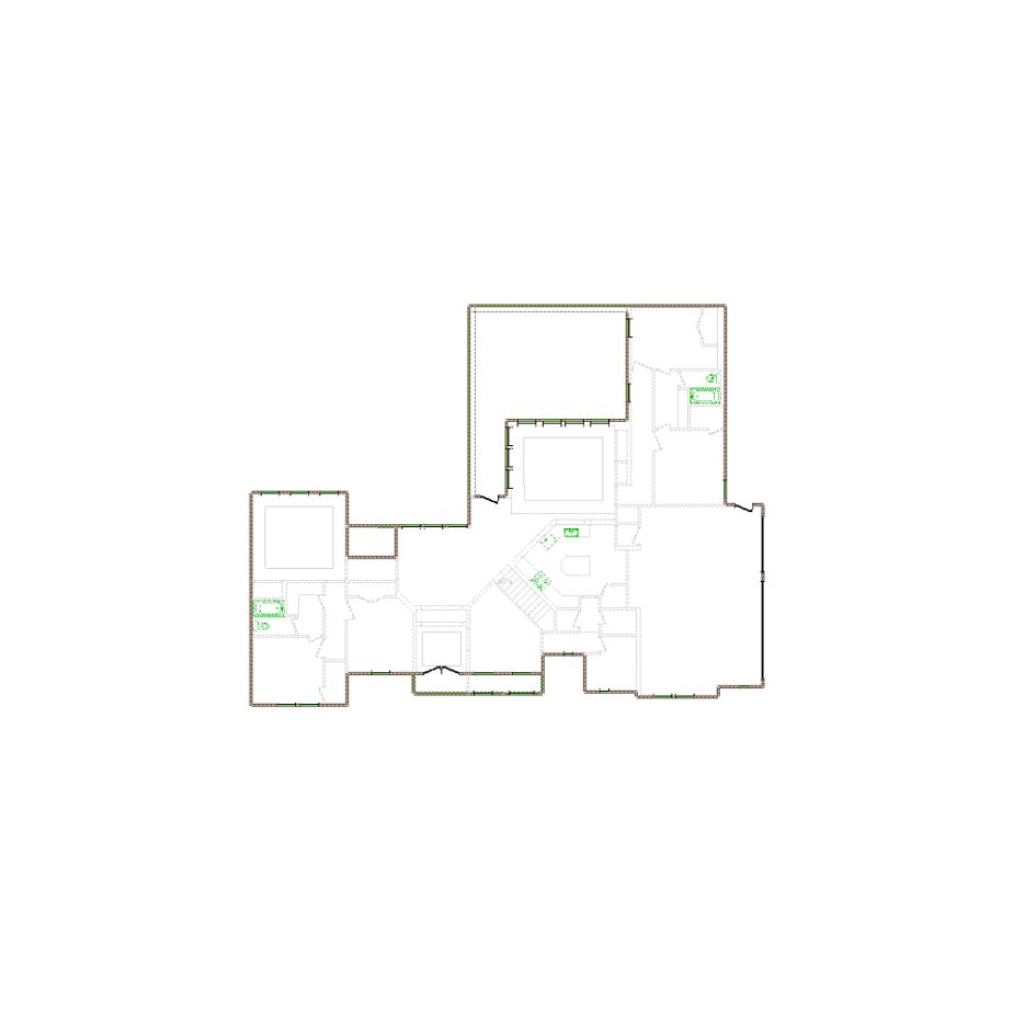 Detailed exterior sketch (4001-4500 SF) based on interior layout provided by the client or created by us. Suitable for siding, paint, and wall estimates.