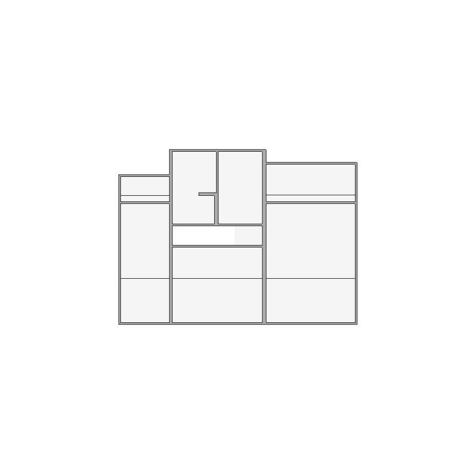 Simple interior sketch for Xactimate (4001-4500 SF). Perfect for partial renovations, such as updating floors, walls, or ceilings, without full detailing.
