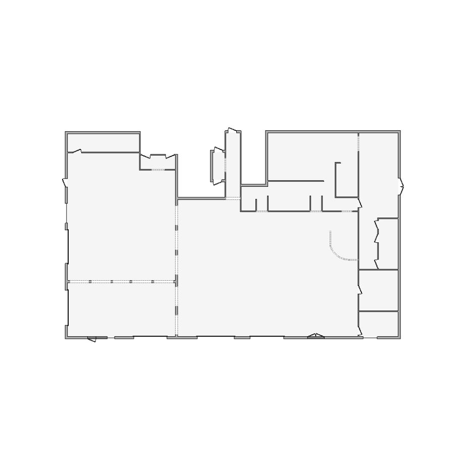 Detailed commercial interior sketch for Xactimate (7501-8000 SF). Accurate layouts for damage assessment, insurance claims, and restoration projects.