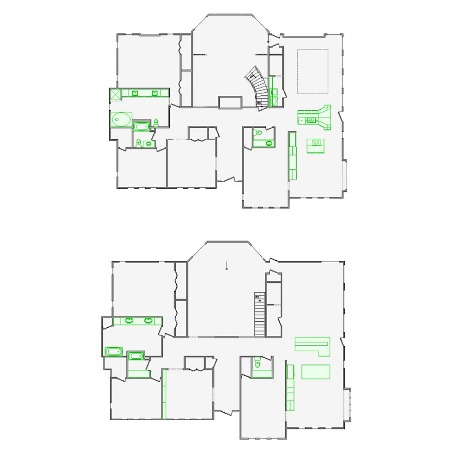 Correction interior sketches (4001-10000 SF) for Xactimate. Fixing layout errors, adjusting doors, windows, ceilings, and symbols for accurate assessments.