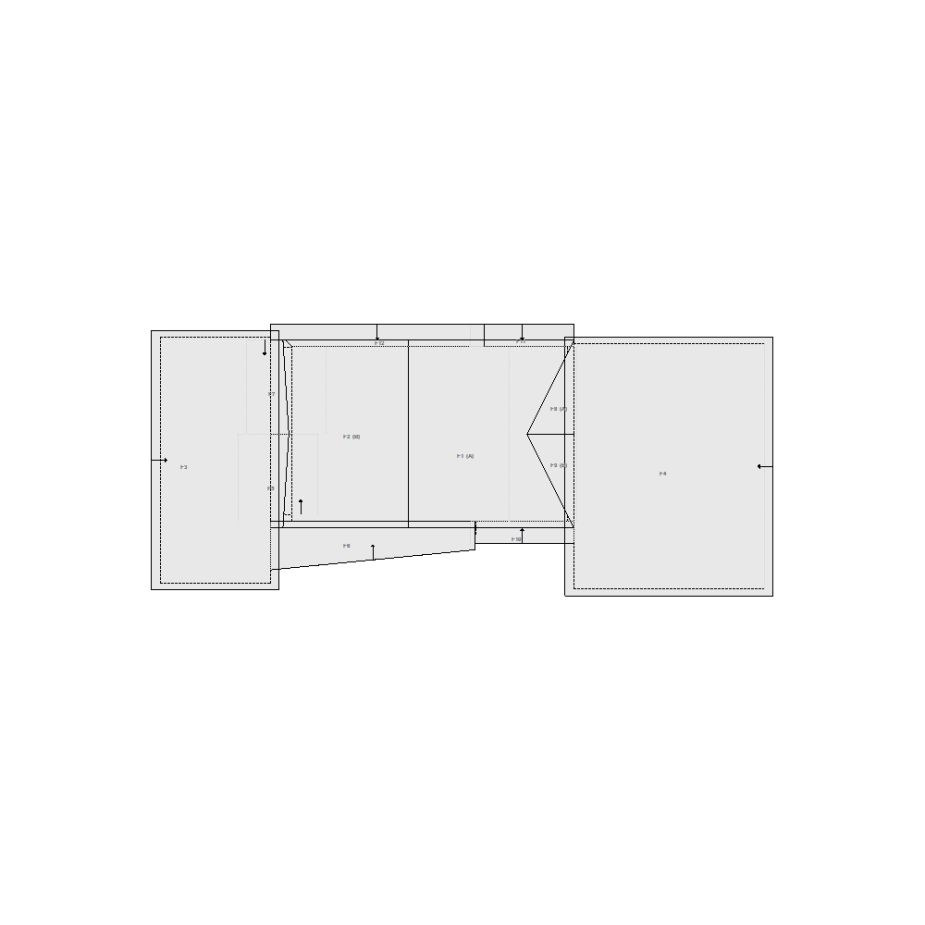 Roof sketch of a residential structure with a roof area (31-40 SQ), ideal for damage assessment and restoration purposes in Xactimate.