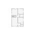 Simple interior sketch for Xactimate (2001-2500 SF). Perfect for partial renovations, such as updating floors, walls, or ceilings, without full detailing.