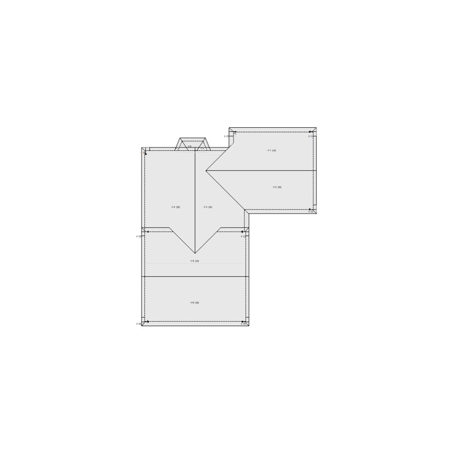 Roof sketch of a residential structure with a roof area (21-30 SQ), ideal for damage assessment and restoration purposes in Xactimate.