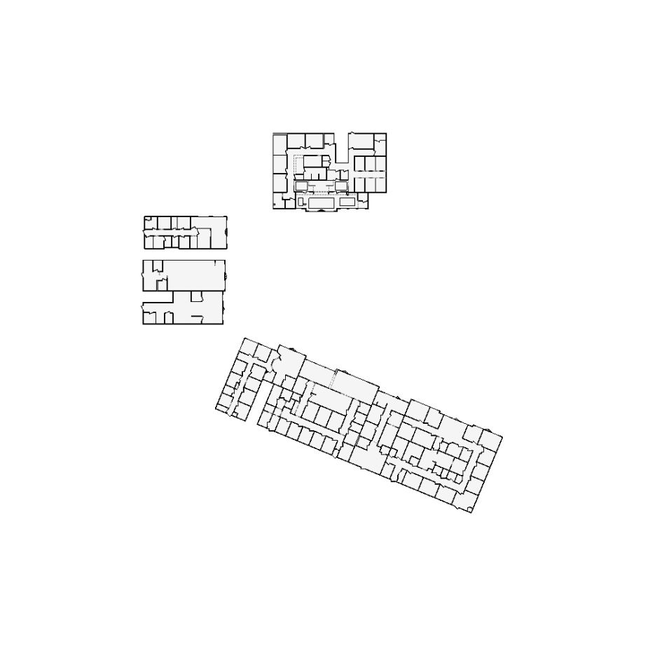 Detailed commercial interior sketch for Xactimate (20001-24000 SF). Accurate layouts for damage assessment, insurance claims, and restoration projects.