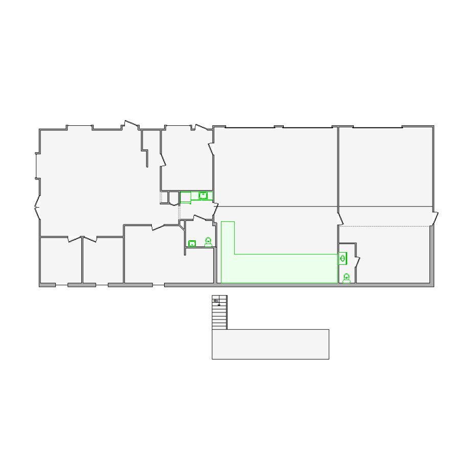 Detailed commercial interior sketch for Xactimate (3501-4000 SF). Accurate layouts for damage assessment, insurance claims, and restoration projects.