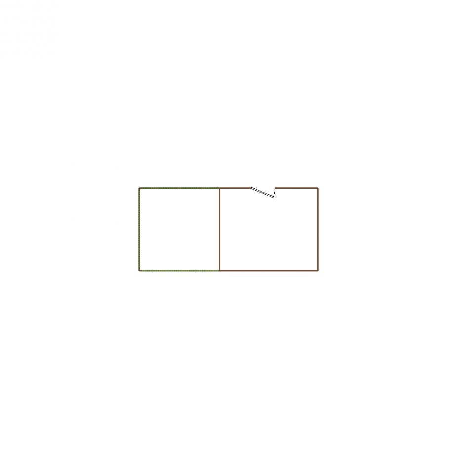Simple exterior sketch of a residential structure (1-5 SQ), based on aerial imagery, used for estimating and documentation purposes in Xactimate.