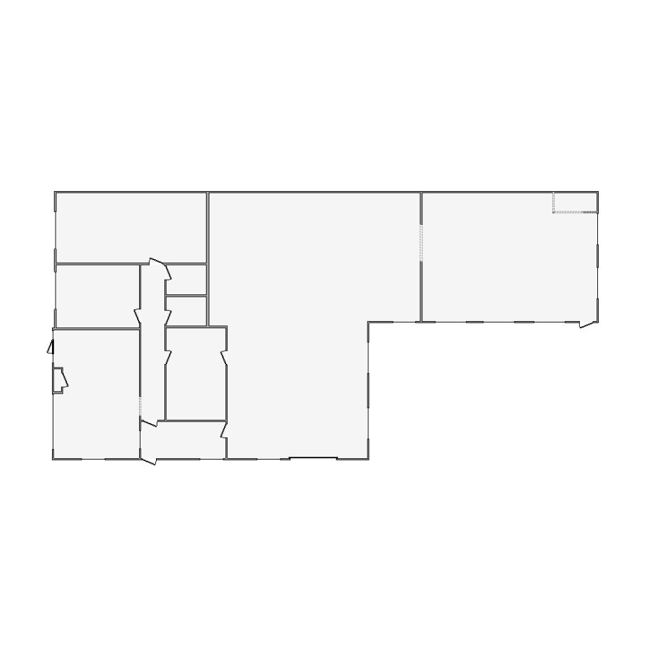 Detailed commercial interior sketch for Xactimate (5501-6000 SF). Accurate layouts for damage assessment, insurance claims, and restoration projects.